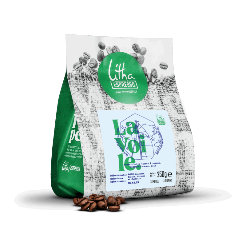 Paquet de café Litha Espresso Colombie à la Voile