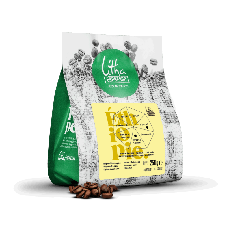 Paquet de café Litha Espresso Éthiopie Yirgacheffe