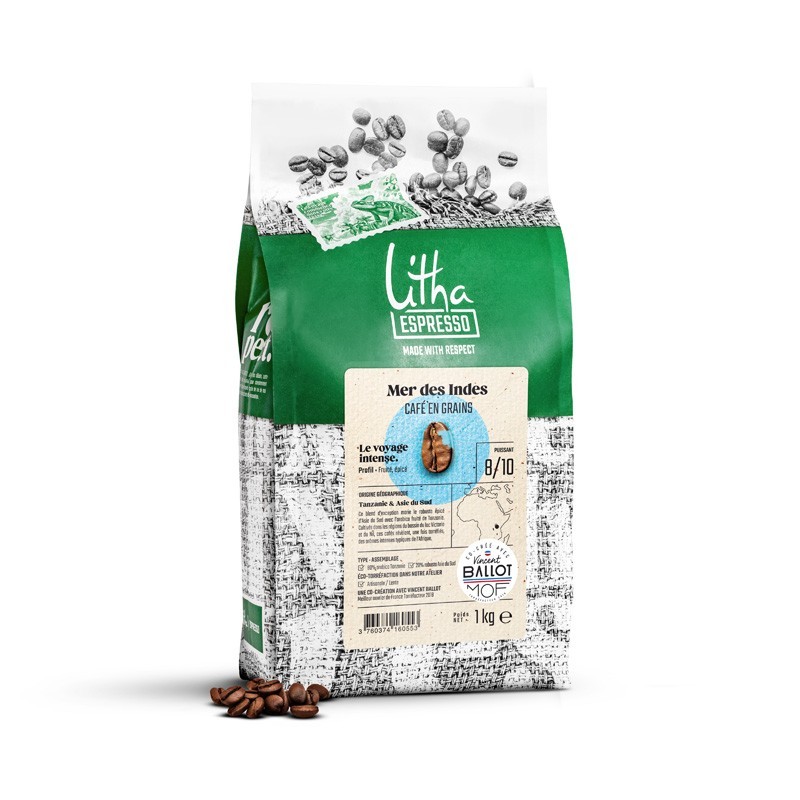 Paquet de café Litha Espresso Mer des Indes